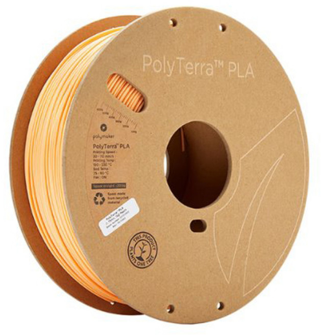 Polymaker 3D 프린터 PolyTerra PLA 필라멘트 Peach (1kg)