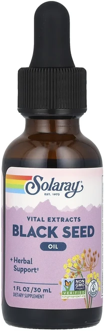 프리미엄상품 Solaray 바이탈 추출물 블랙 씨오일 30ml(1fl oz) 부모님챙기세요, Solaray바이탈추출물블랙씨오일30ml1floz, 1개, 30ml - 쿠팡