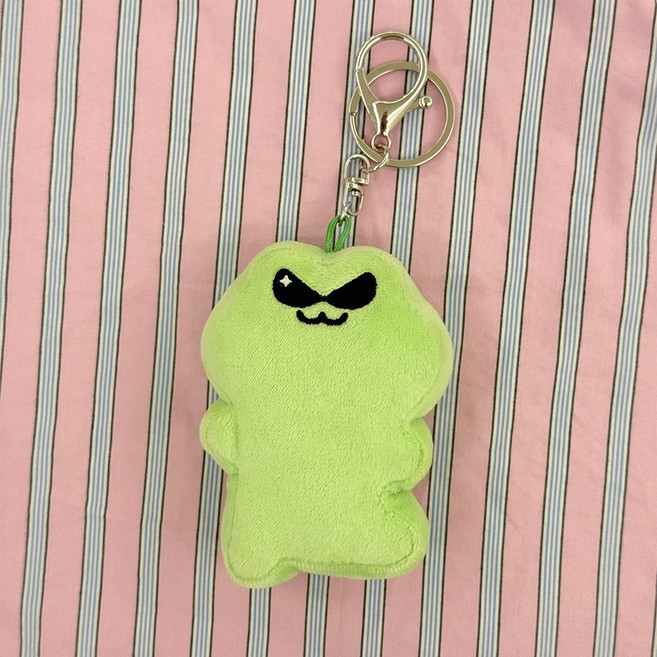 미뇽맨션 썬구리 개굴 키링 귀여운 애착 개구리 인형 굿즈 키홀더 열쇠고리, 1개, 그린, 9cm