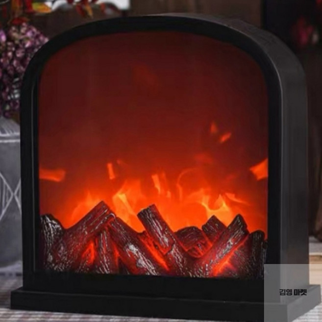 김영마켓 LED 벽난로 무드등 벽난로무드등특대형