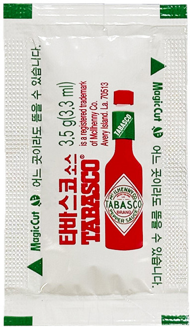오뚜기 일회용 타바스코 3.5g, 100개