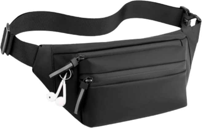 아이코닉 남여공용 여행 러닝 방수 미니 힙색 슬링백