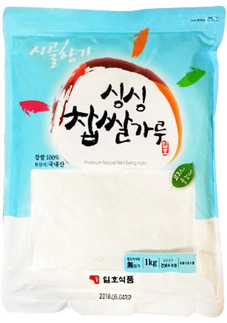 [트레이딩제이]일호식품 찹쌀가루 1kg(국내산) 베이킹, 1kg, 1개