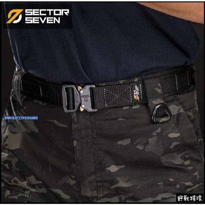 SECTOR SEVEN 壁虎快扣式戰術腰帶 迷彩戰術褲