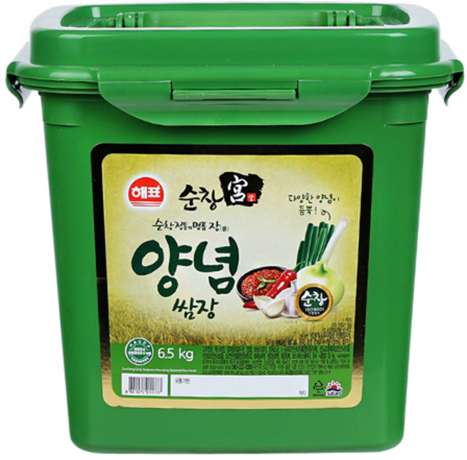 순창궁발아콩12가지양념쌈장6.5kg/해표-2개, 2개, 6.5kg
