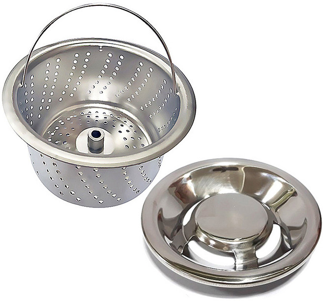 가온 프리미엄 음식물 탈수기 전용 올스텐걸름망+스텐덮개 TFD-600(원형/사각 배송메세지 입력), 2개, 1개