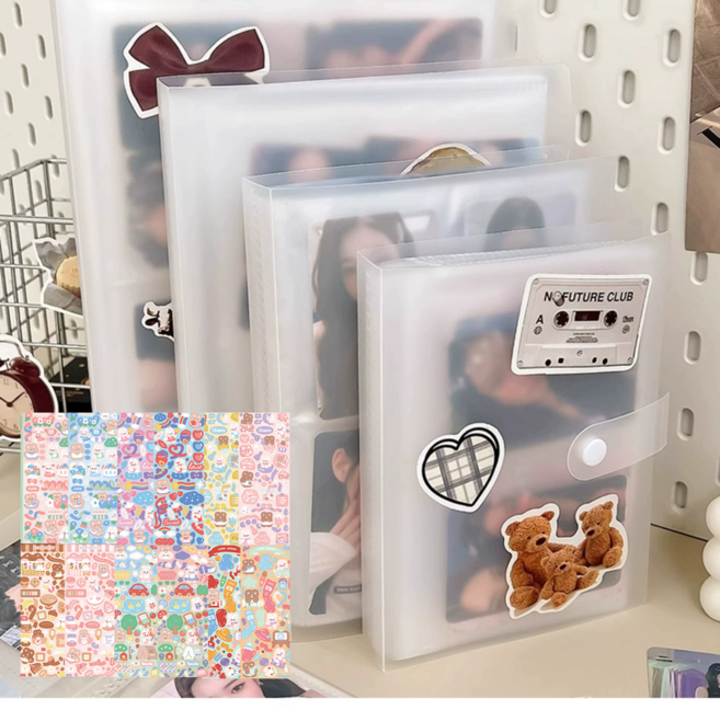 스무들 포카바인더 포토 카드 보관 북 네컷 앨범, 포카 사이즈 240매, 2개