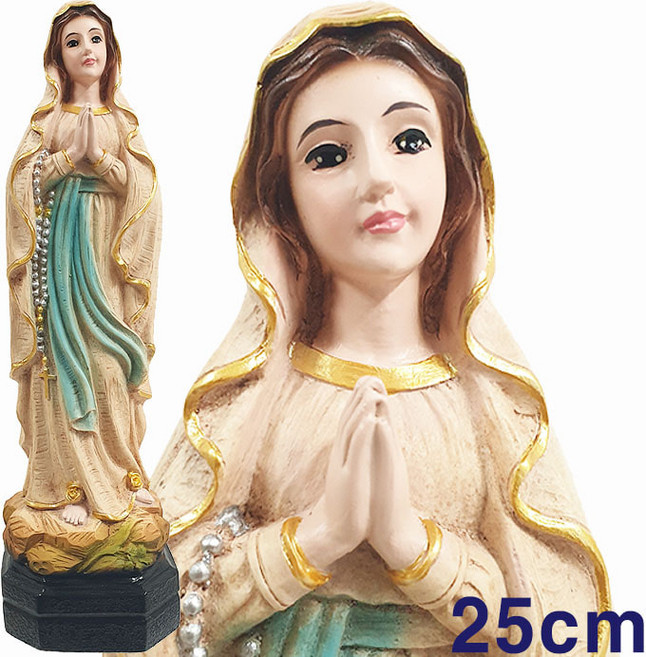 가톨릭천주교성물 루르드 성모상 브라운 특소, 1개