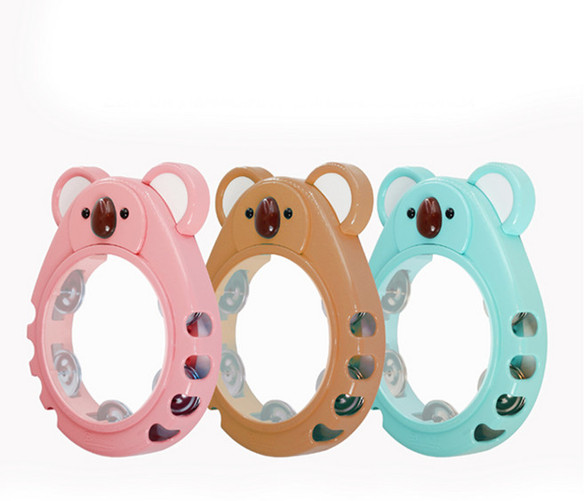 제논 정품 ZEN-ON BAMBINA TAMBOURINE KOALA 제논 밤비나 코알라 탬버린, 블루, 1개