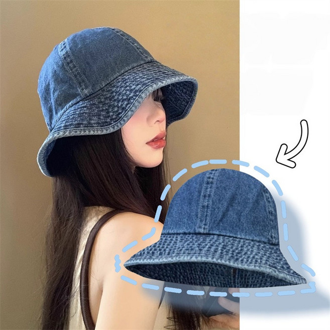 유성마켓 데님 벙거지 휴양지 서핑 버킷햇 청 데님버킷햇