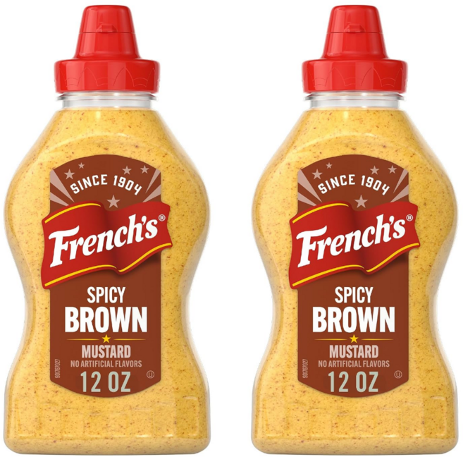 French's 스파이시 브라운 머스터드 소스 미국 직배송, 2개, 340g