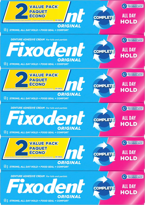 픽소덴트 FIXODENT 오리지날 덴처 의치접착제 틀니 안정제 68g 6개