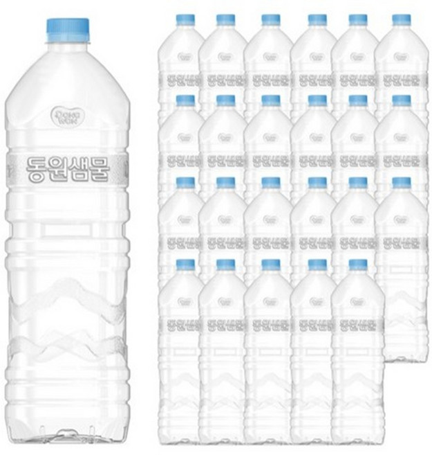 동원샘물 무라벨, 2L, 24개