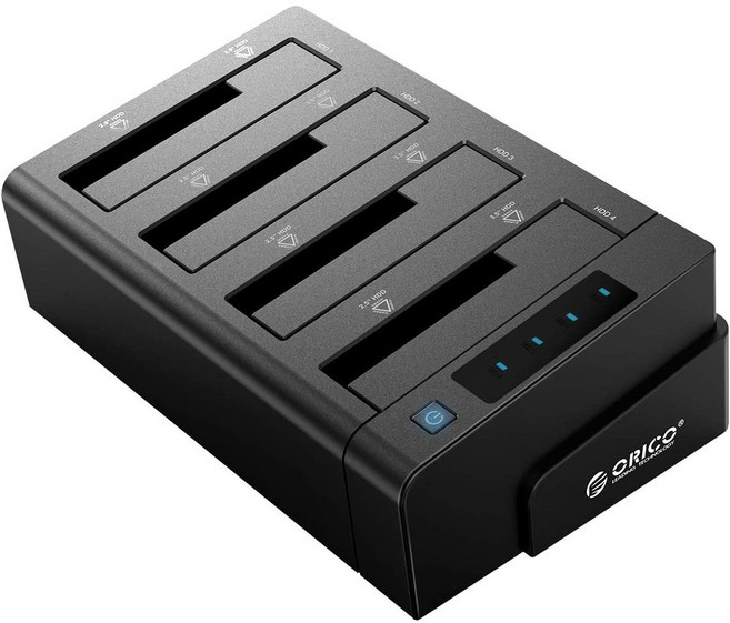 오리코 4 베이 USB 3.0 2.5/3.5인치 HDD/SSD 클론 도킹스테이션 6648US3-C