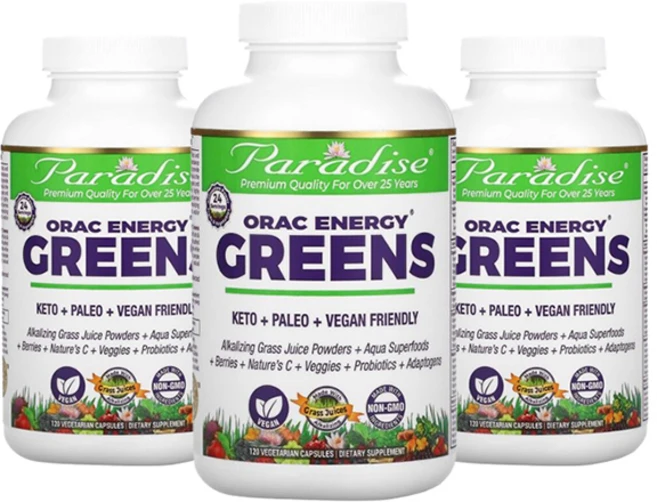파라다이스허브즈 오라크-에너지 그린즈 베지테리안 캡슐, 120정, 3개 - 쿠팡