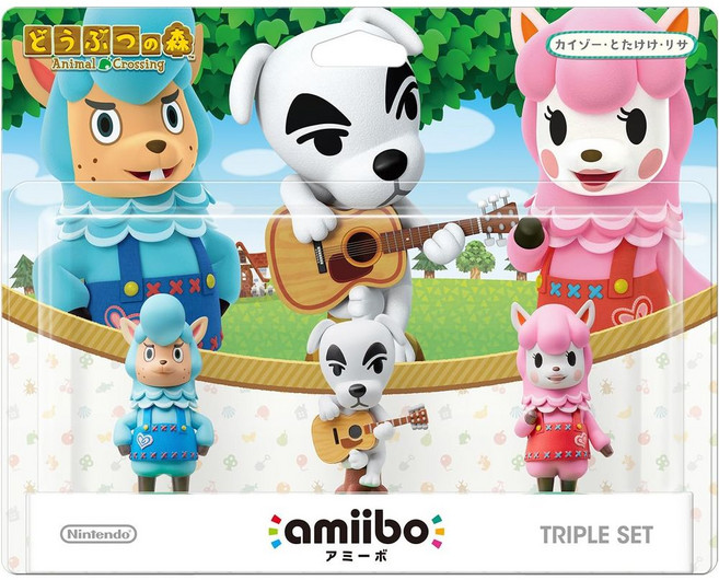 일본 정품 아미보 amiibo 트리플 세트 동물의숲 시리즈, 트리플세트, 1개