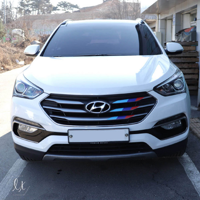 DC 싼타페더프라임 그릴 튜닝 데칼 스티커 드레스업 호환 필름, 독일(조수석)