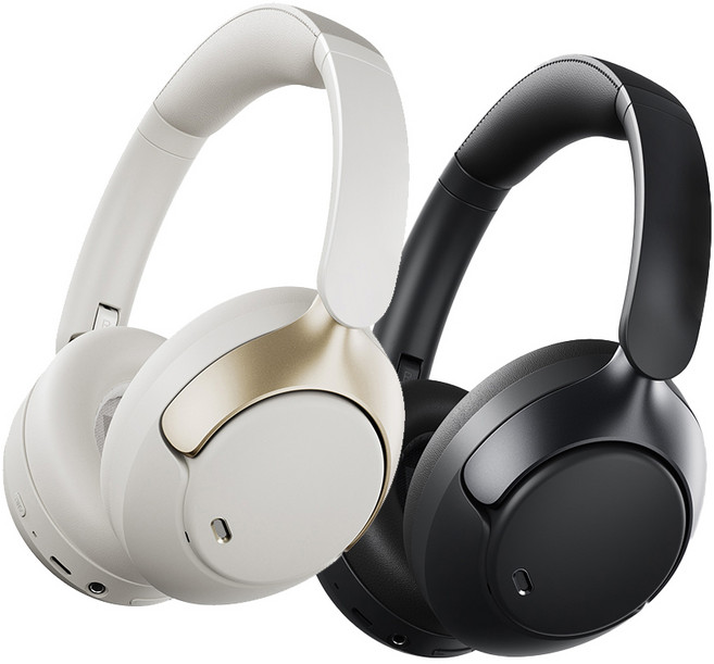 QCY H3 PRO ANC 노이즈캔슬링 유무선 블루투스헤드셋 LDAC, 블랙