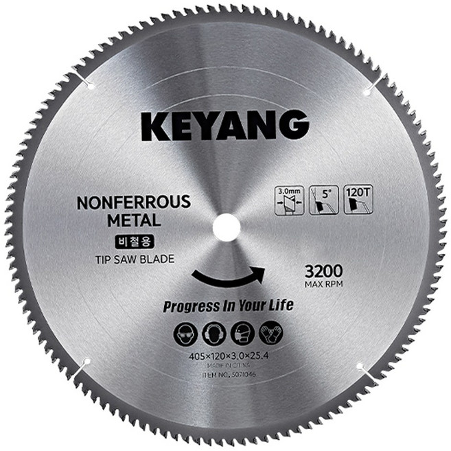 계양 팁쏘 블레이드 비철용 7인치 9인치 10인치 12인치 14인치 16인치 원형톱 톱날 팁쏘날, 1개, 5071039 (7인치)