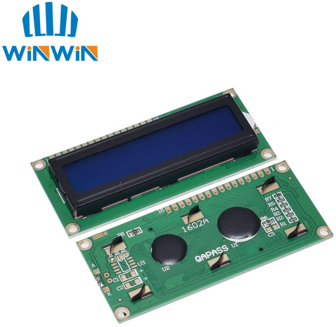 LCD 모듈 블루 그린 스크린 IIC/I2C 1602 arduino 1602 LCD UNO r3 mega2560 LCD1602 용 전자 부품 액세서리 소스, LCD1602 Blue