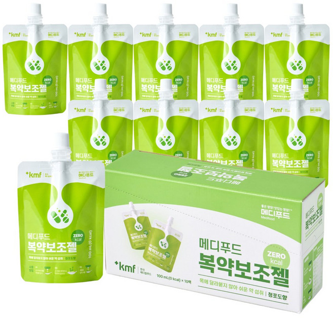 메디푸드 복약보조젤 물 없이 약먹기 청포도향, 10개, 100ml