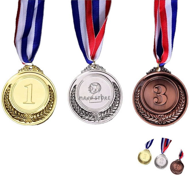 [투마누] 은메달 기념목걸이 마라톤메달 모형 금은동 메달 목걸이, 금메달