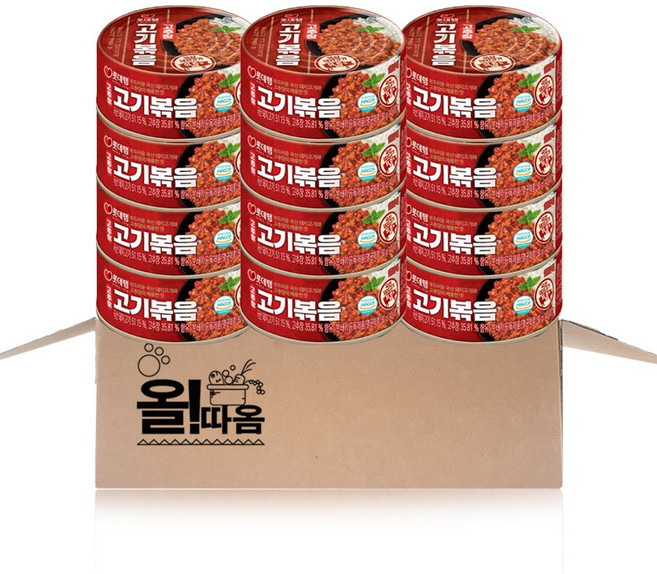 롯데햄 고추장 고기 볶음 통조림, 80g, 12개