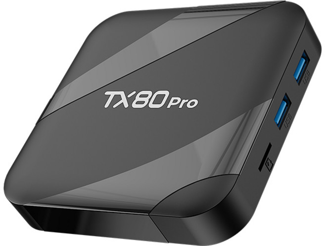 PYHO TV셋톱박스 TX80pro텔레비전 케이스 안드로이드16 와이파이6 4k 듀얼 HD 플레이어 TV BOX, 1개, TX80 pro(1GB+8GB)