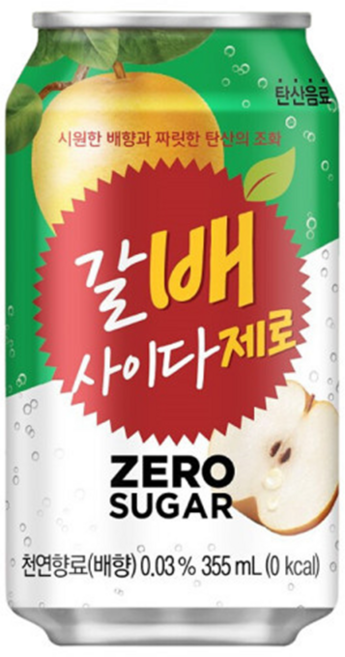 갈배 사이다 제로 355ml, 24개