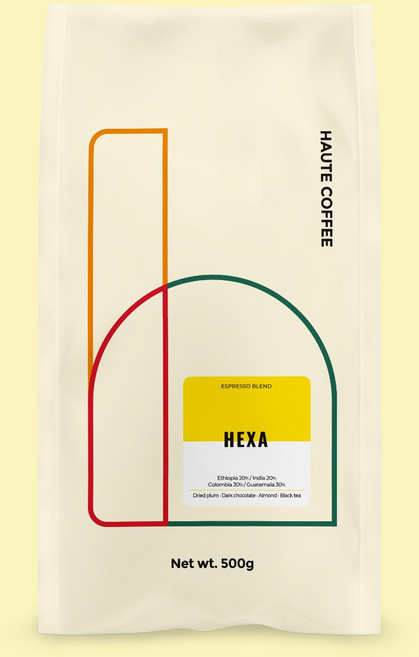 하우트커피 헥사 블렌드 고소한 커피 원두, 1개, 500g, 에스프레소