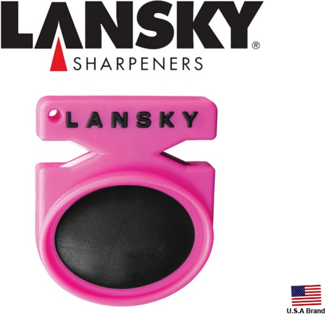 Lansky Quick Fix 陶瓷與硬質合金2用磨刀器, 粉色, 粉色