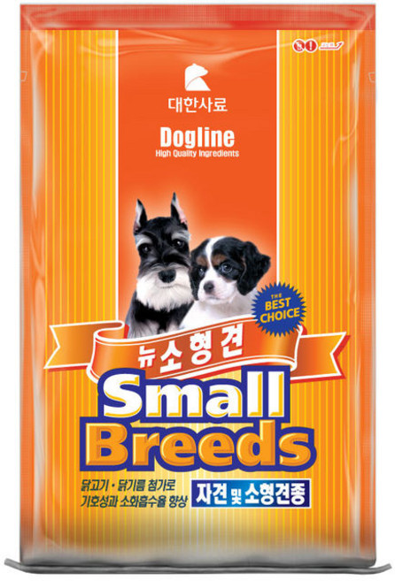 대한사료 도그라인 뉴소형견 10kg 자견사료, 곡물, 1개