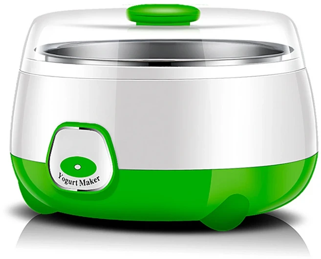 1L 그리스 요구르트 제조기 기계 일정한 온도 조절 기능 자동 메이커 낫토 쌀 와인용, 02 green, 01 빠른