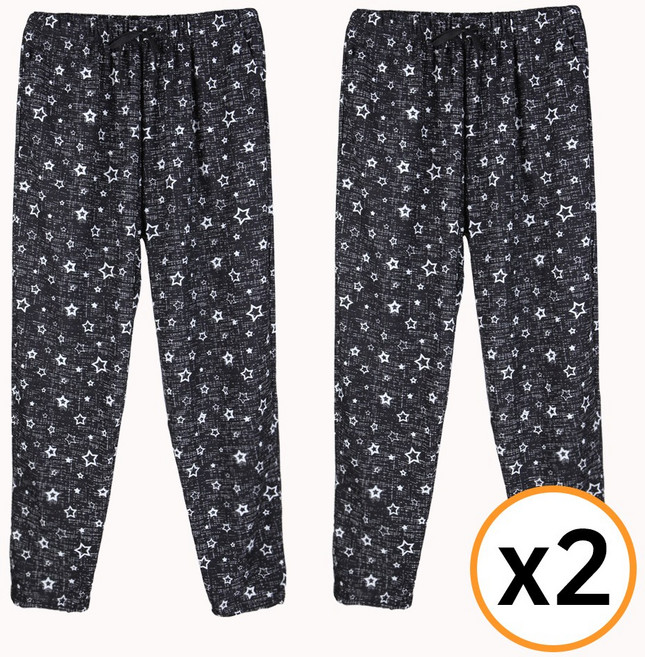 1+1 편안한 봄 가을용 냉장고바지 몸빼 빅사이즈 44인치까지 비침없는 홈 집앞 잠옷 트레이닝