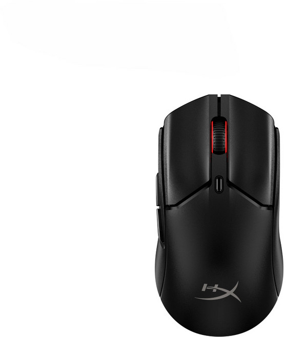 HyperX Pulsefire Haste 2 Mini 無線電競滑鼠 輕巧59克 雙模連線 100小時續航, 黑色, 7D388AA