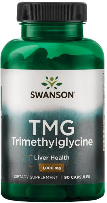 Swanson 斯旺森 TMG三甲基甘氨酸膠囊 1000mg, 90顆, 1罐