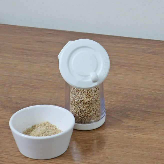일본 수동 참깨 통깨갈이 즉석 후추그라인더 소금갈이 양념통, 1개, 200ml
