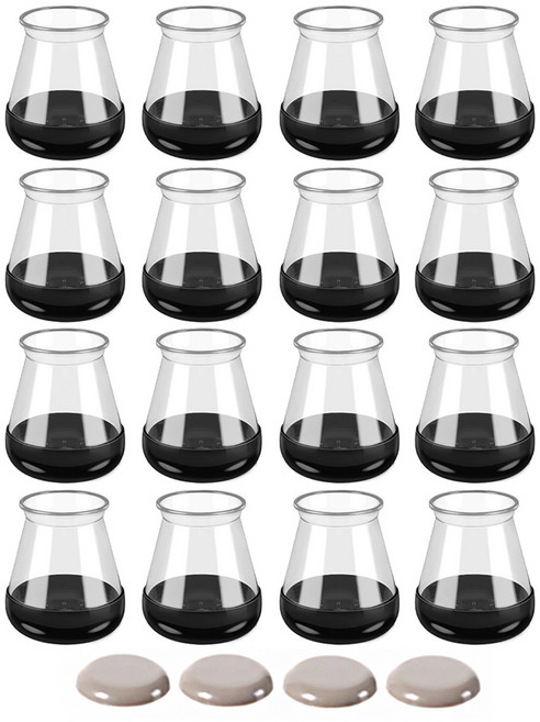 메리달 스무드 슬라이드 의자 발커버 카펫 마루 겸용 소음방지 다리캡, 16개