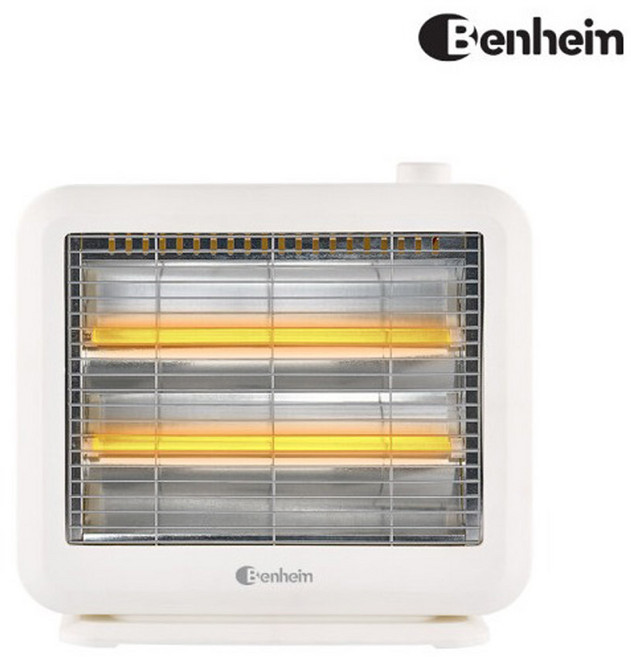 벤하임 2단 전기히터 BS-800-EHA 석영관 히팅램프 2단계온도조절 전도안전장치 순간발열