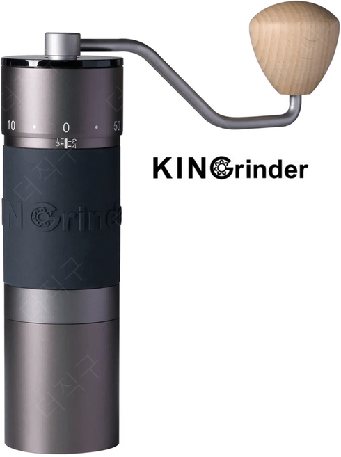 킨그라인더 K6 커피 수동 핸드밀 원두 분쇄기 KIN, 건메탈, 1개