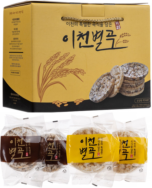 이천별곡 쌀과자(현미 흑미) 쌀과자셋트, 1세트, 432g
