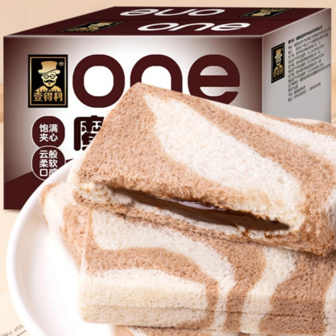 중국빵 초코 크림 샌드 식빵 16입 24입 토스트 초코잼 개별포장 아침 식사 대용 간식, 1개, 800g