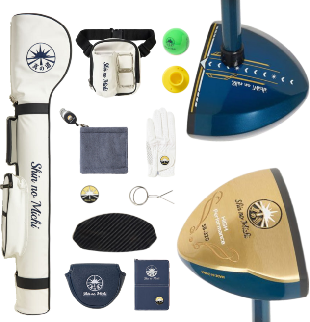 신노미치 파크골프채 입문용 풀세트 SB320 클래식톤 12종세트, SB320 세트 딥블루