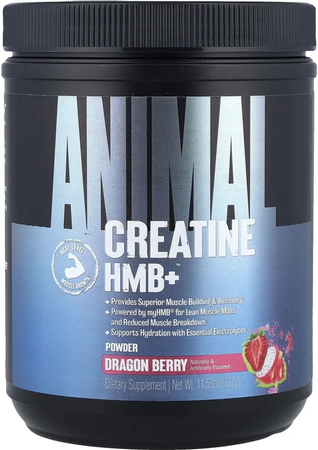 매우편하고 Animal Creatine HMB+™ 분말 드래곤 베리 327g(11.53oz) 끝내주게잘나가는상품, AnimalCreatineHMB분말드래곤베리327g11, 327g, 1 - 쿠팡