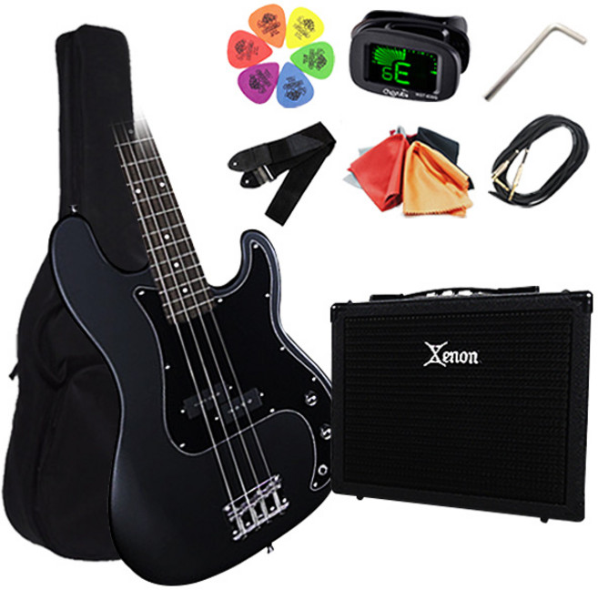 아스터 AJ-40 + 제논 SX-15B 입문용 베이스기타 앰프 조합상품, AJ-40BK(올블랙)+SX-15B(블랙), 1개