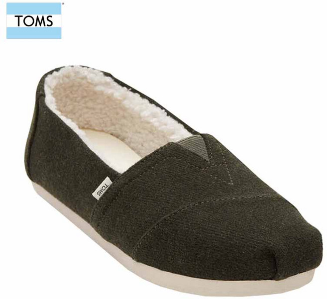 탐스 알파가타 Cozy 여성 플랫슈즈 그린