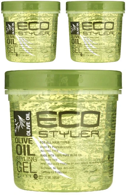에코스타일러 프로페셔널 스타일링 젤 올리브 오일, 473ml, 3개 - 쿠팡