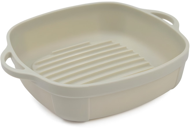 인콕 실리콘 에어프라이어 용기, 크림베이지, 1개