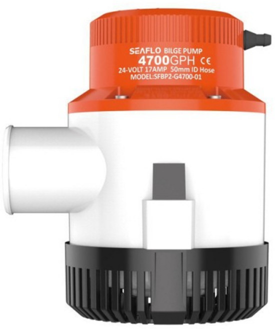 Seaflo 대용량 수중 빌지, 02 12V 4700GPH