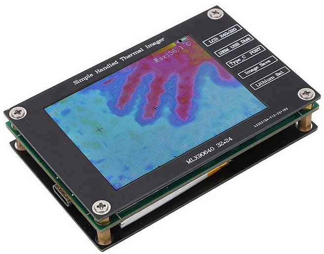 열화상카메라 플리어 FLIR 적외선열화상카메라 열화상 카메라 적외선 2.8 인치 320x240-40 에서 300 USB C 충전 1 개 [01] Black, 1개